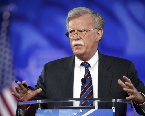 美国新国家安全顾问博尔顿。AP图片