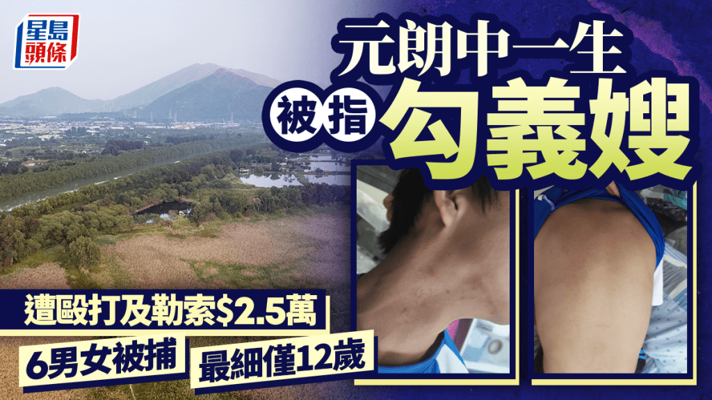 元朗童黨欺凌｜中一男學生被指勾義嫂 遭勒索兼拳打腳踢 警拘6人最細12歲