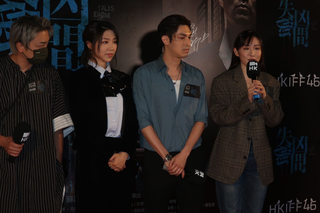 吳海昕（右）演神經質女作家，表示太入戲曾在牆上寫血腥嘢。