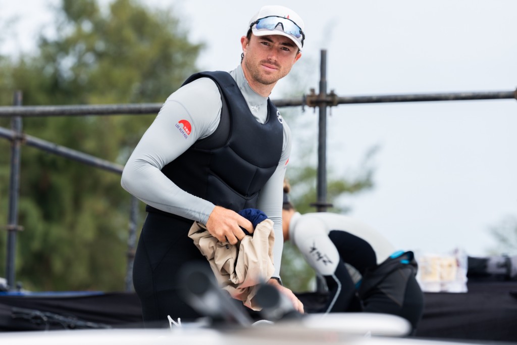 貝俊龍在全運會男子愛爾卡7級(ILCA 7)勇奪金牌,是港隊在第15屆全運會第一金。中國香港帆船運動總會圖片 貝俊龍在全運會男子愛爾卡7級(ILCA 7)勇奪金牌,是港隊在第15屆全運會第一金。中國香港帆船運動總會圖片