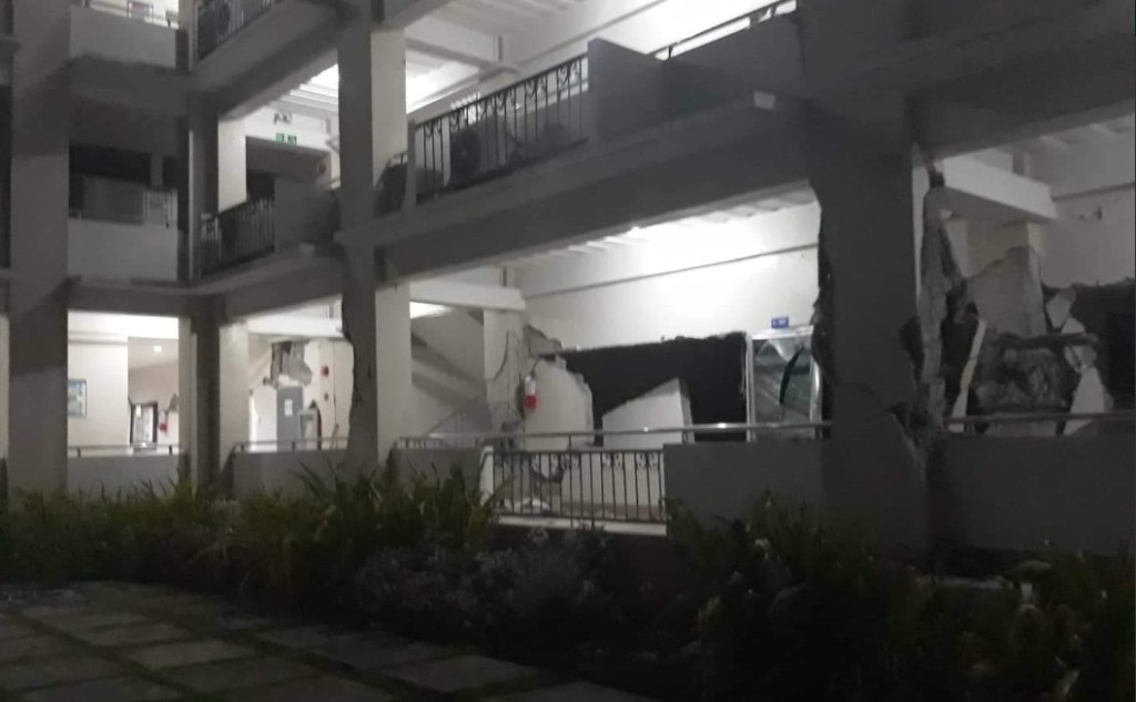 有建筑物损毁。网上图片