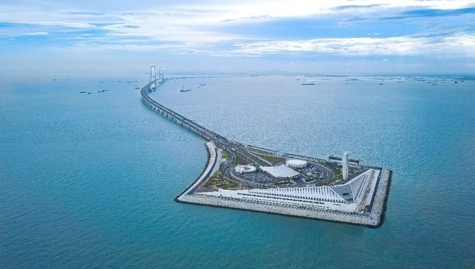 深中通道西人工島(粵港澳大灣區跨海通道科普基地)。 深中通道西人工島(粵港澳大灣區跨海通道科普基地)。