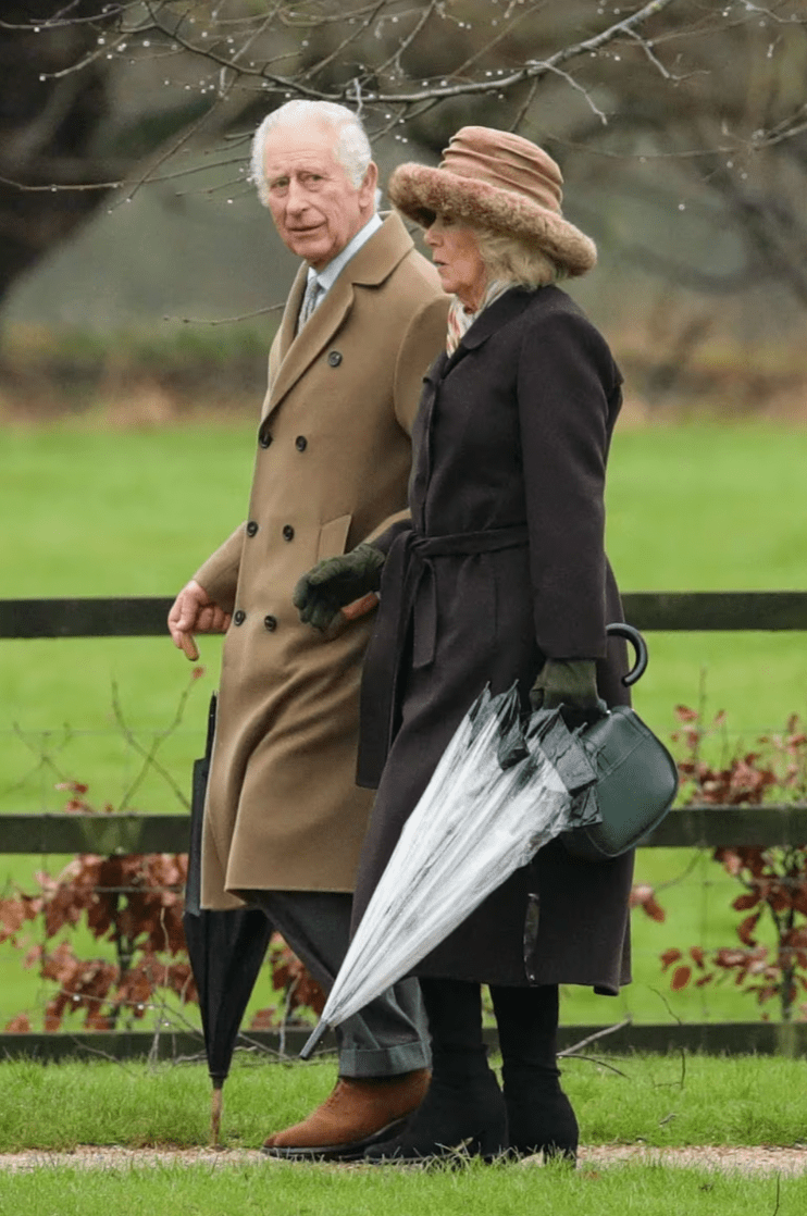 查理斯日前與王后卡米拉在戶外散步。路透社