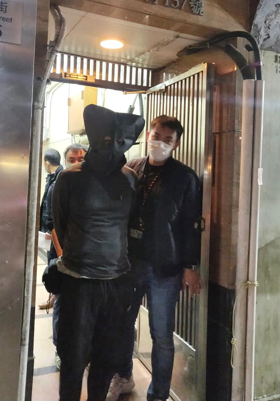 被捕男子現正被拘留調查。圖:警方提供