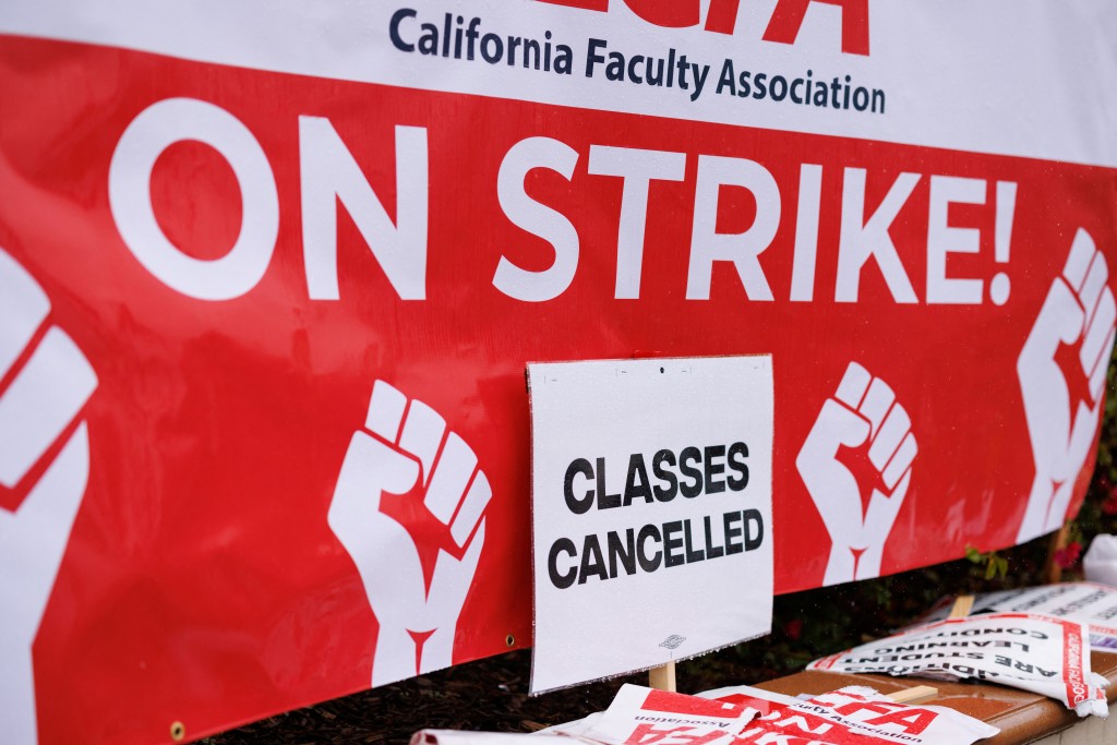 受罷工影響，周一開學的45萬名學生有許多課程可能被取消。路透社