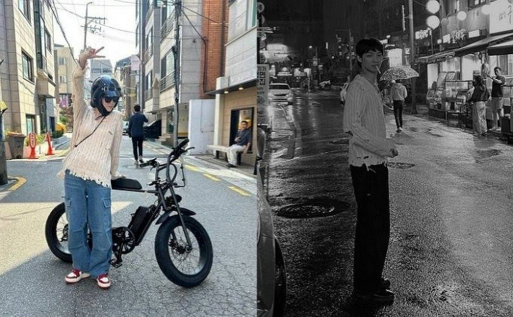網民發現韓韶禧與蔡鐘碩曾穿上同一件衣服。