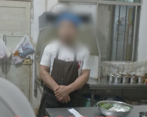 食客收食店恐嚇訊息。