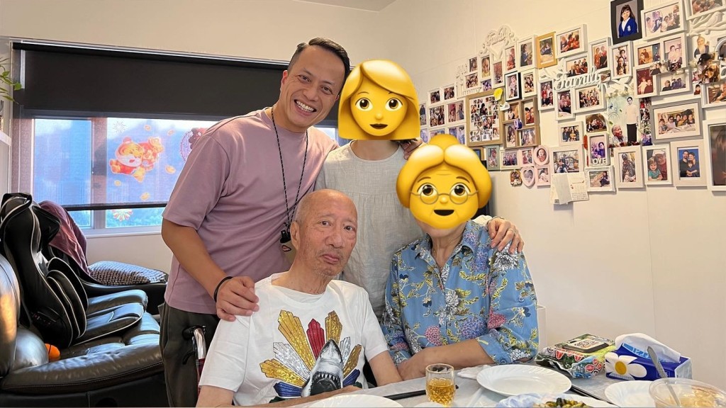 今年4月是余子明与太太冯素云结婚50周年，虽然余子明当时已经要坐轮椅，囝囝依然有心为他准备蛋糕，庆祝金婚。