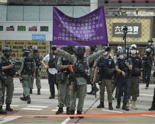 《經濟學人》智庫報告指，《港區國安法》削弱香港自由。資料圖片