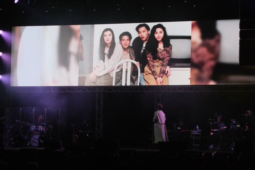 譚耀文與張學友、王祖賢等。 譚耀文與張學友、王祖賢等。