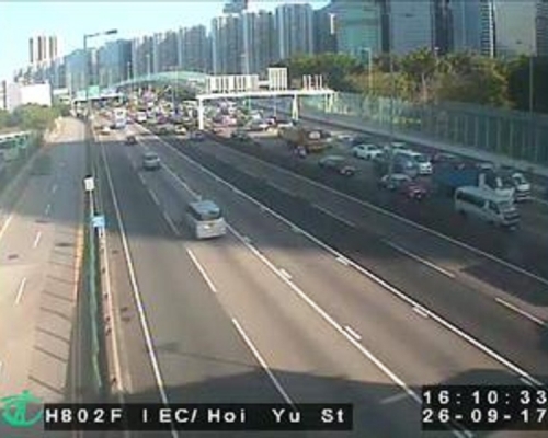 東區海底隧道九龍入口往港島方向,實施間歇性封閉措施。