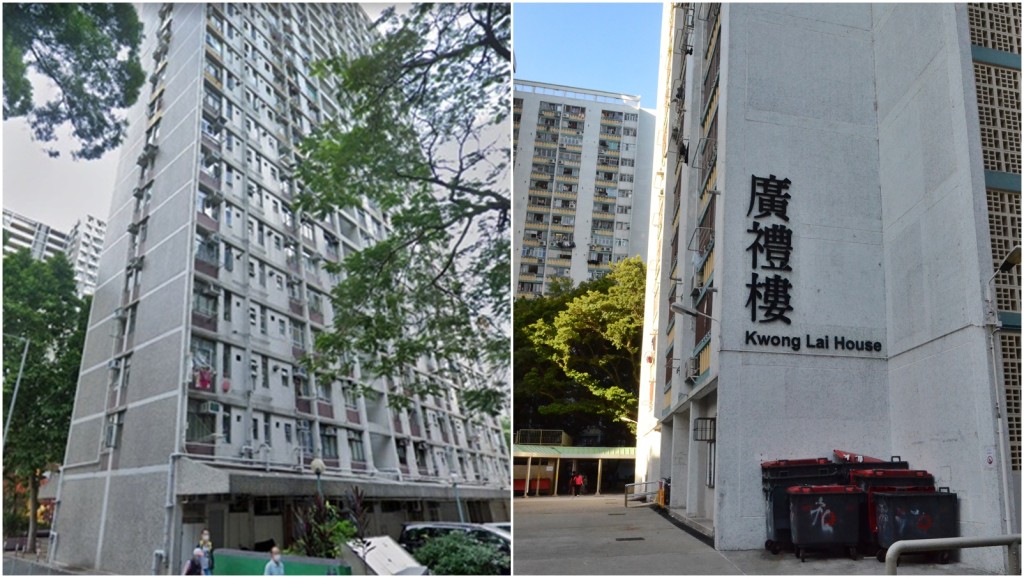 黃大仙東頭(二)邨祥東樓及大埔廣福邨廣禮樓圍封強檢。