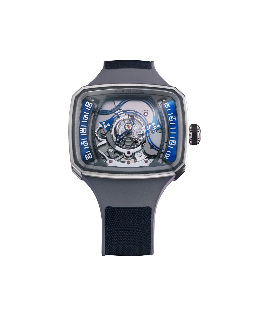 Hautlence Helix Series 1，錶殼：37mm×45.1mm/ 機芯：D51自動機芯/ 限量：28枚/ 售價：HK$675,000。