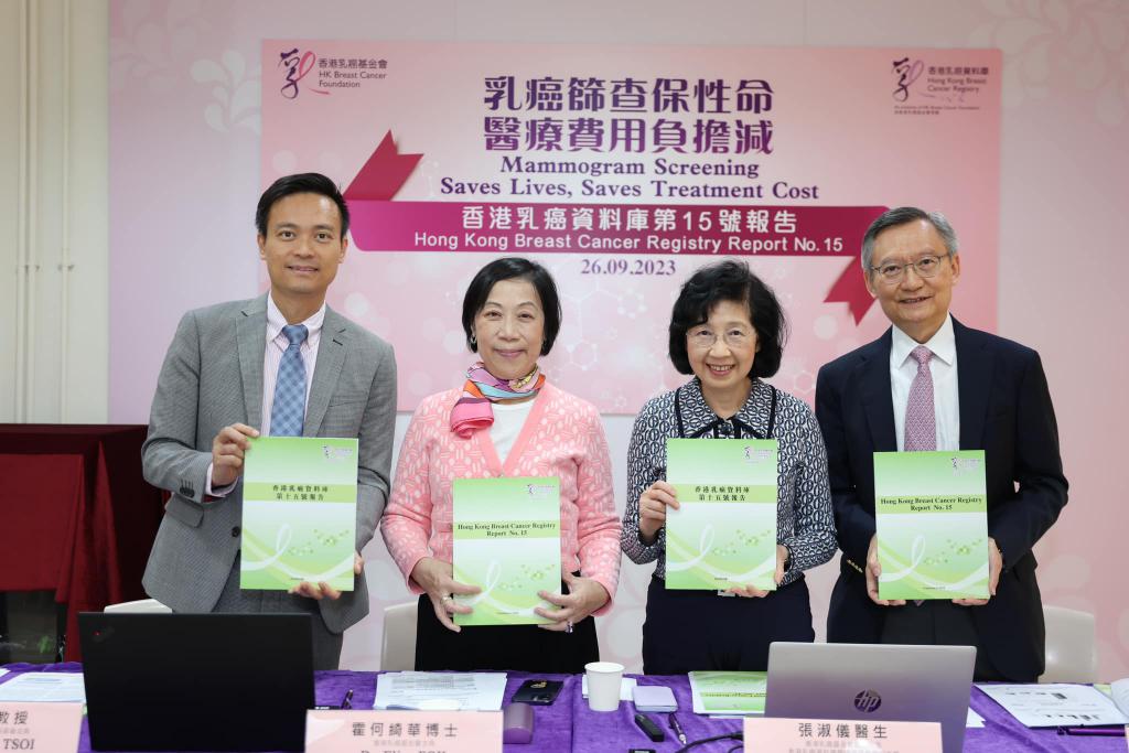 香港乳癌基金會一直提倡「及早發現，治療關鍵」。 受訪者提供