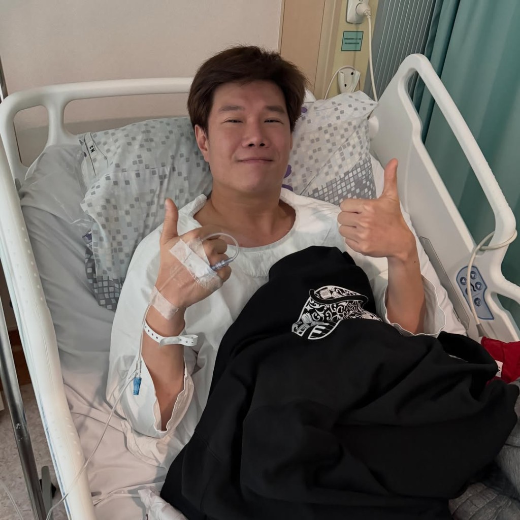 張與辰在IG發文：「親愛的家人朋友，我做完手術啦，醫生話成功，已經無事啦，令大家擔心真係唔好意思啊！」