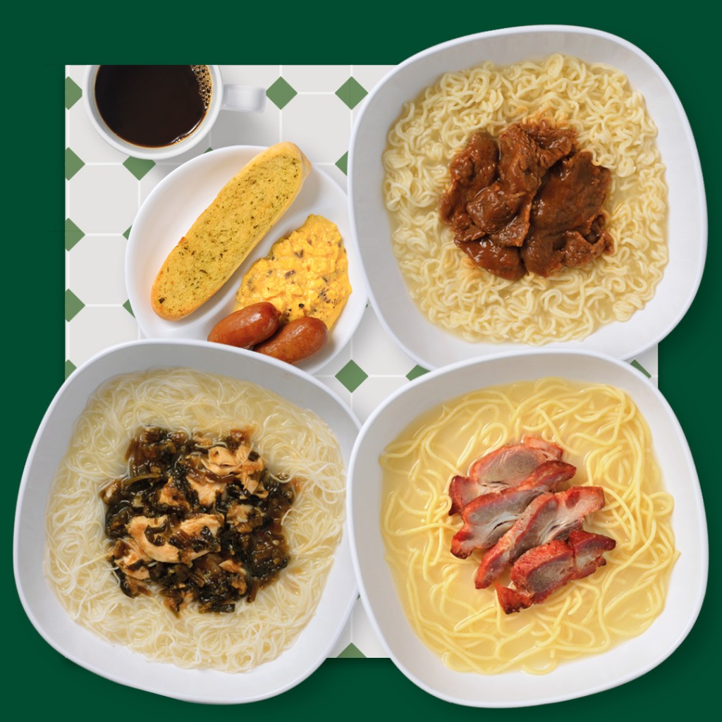 上月推出的港式常餐粉麵。 上月推出的港式常餐粉麵。