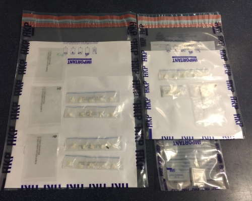 行動中檢獲的證物。