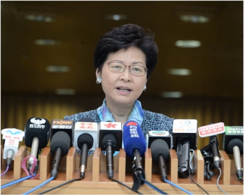 林鄭月娥強調高鐵有可預計和帶來更多無法量度的經濟效益。
