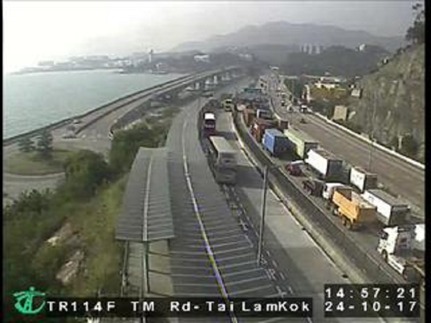 屯門公路大欖角段。