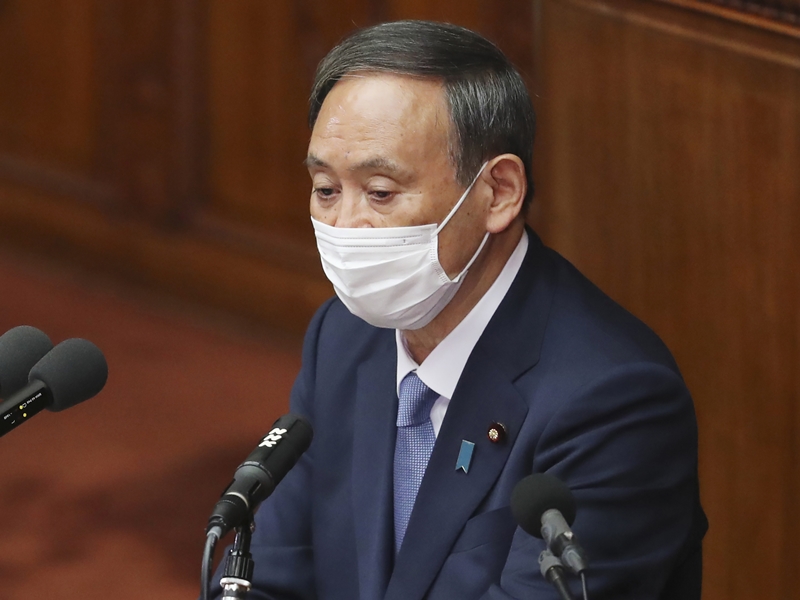 日本現任首相菅義偉。AP圖片