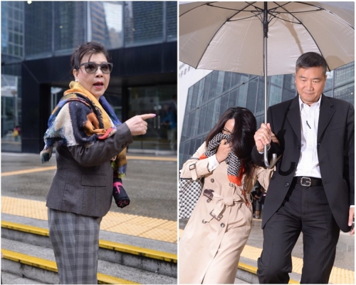 陸寶英(左圖)及被告鮑錦洲、李憶夢(右圖)夫婦。資料圖片 