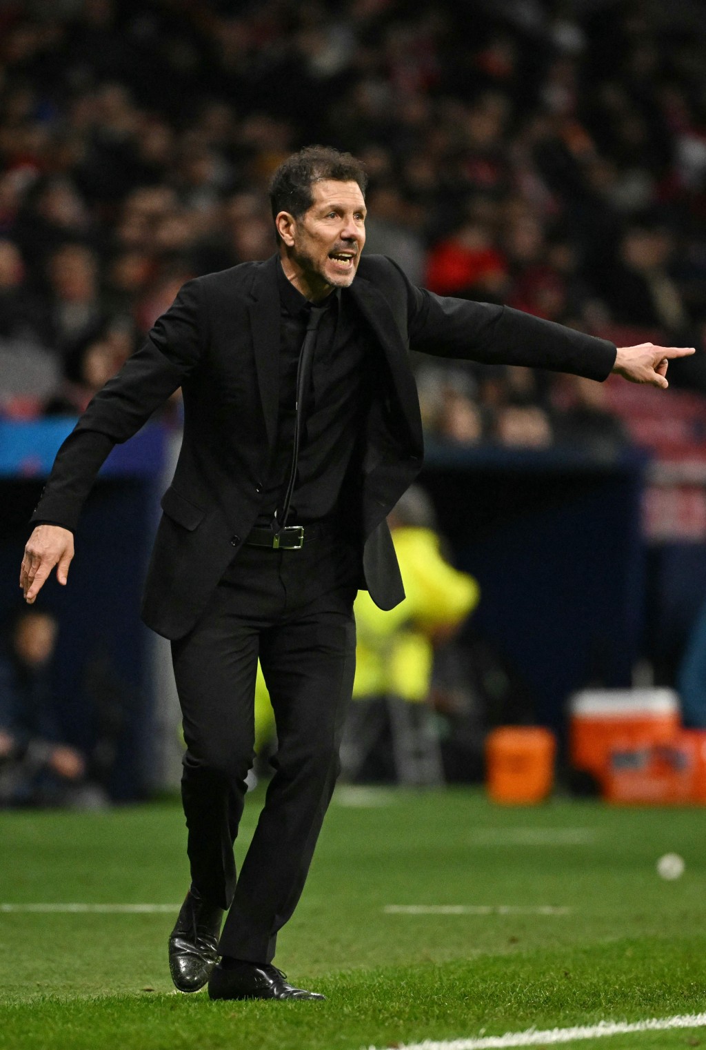 马德里体育会的领队施蒙尼。法新社 马德里体育会的领队施蒙尼。法新社