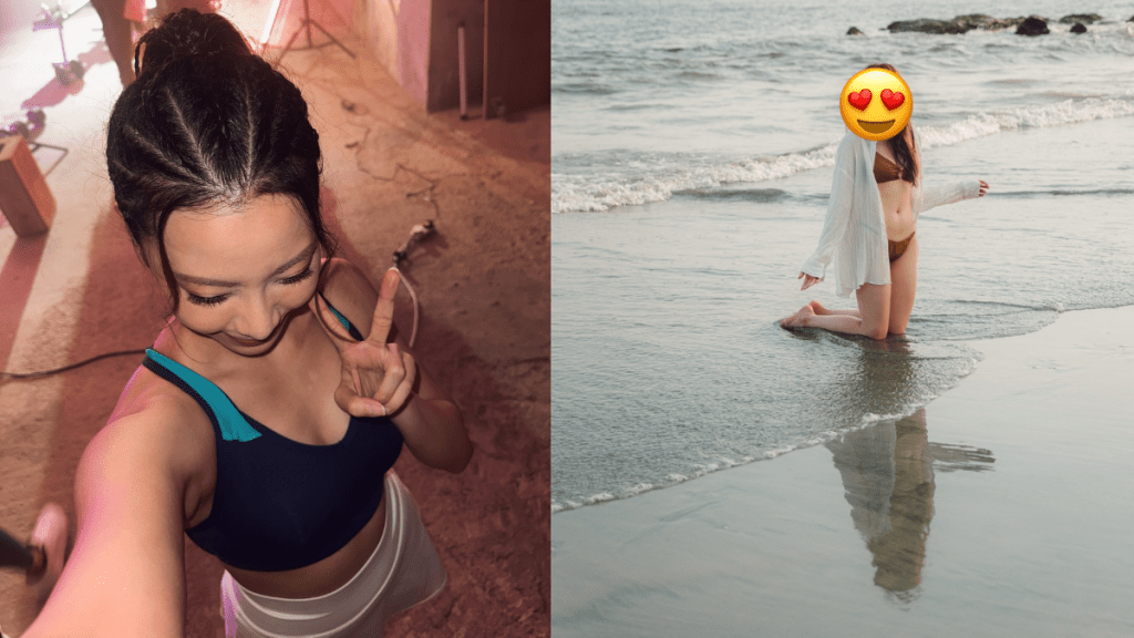 28歲東張女神背心睡衣晒腿照流出 酒店房大解放 網民：你好像天使  