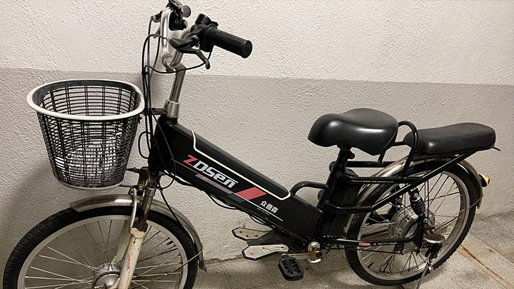 涉事懷疑電動單車。警方提供
