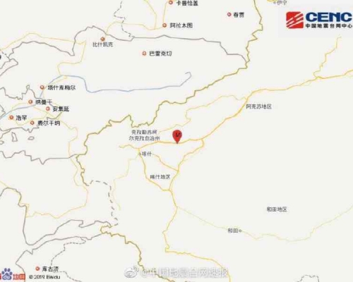 周边多地感震动。国家地震台网

