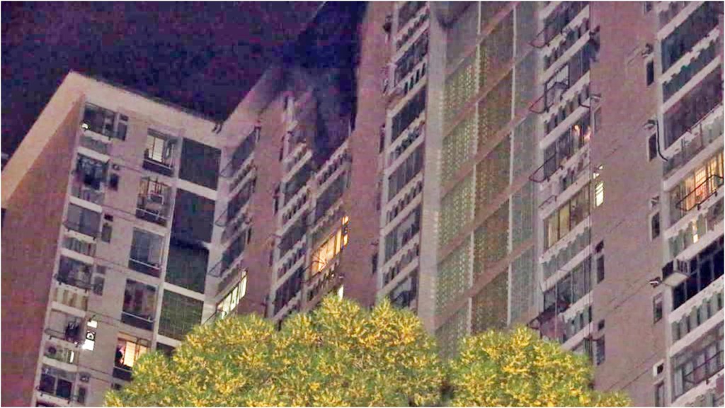 沙田新田圍邨豐圍樓昨日凌晨發生一宗縱火案。資料圖片