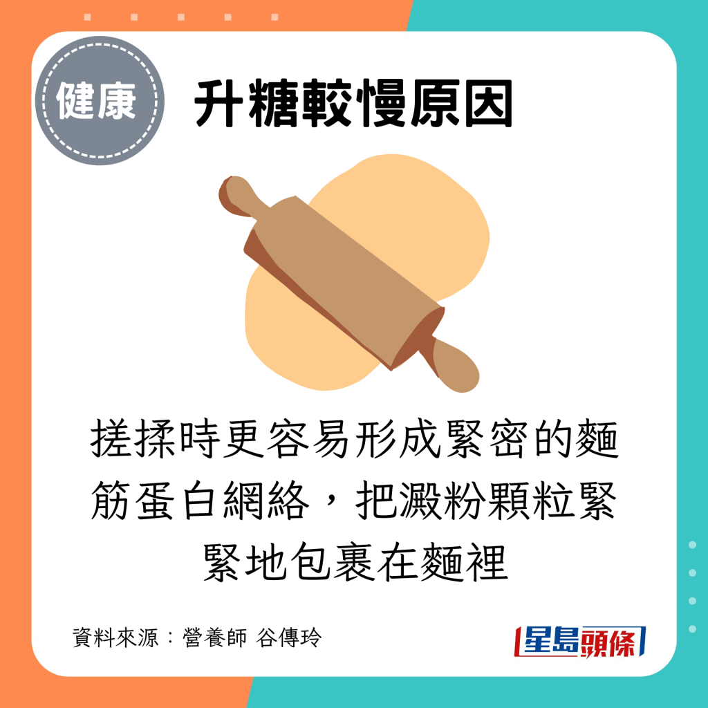 搓揉时更容易形成紧密的面筋蛋白网络，把淀粉颗粒紧紧地包裹在面里