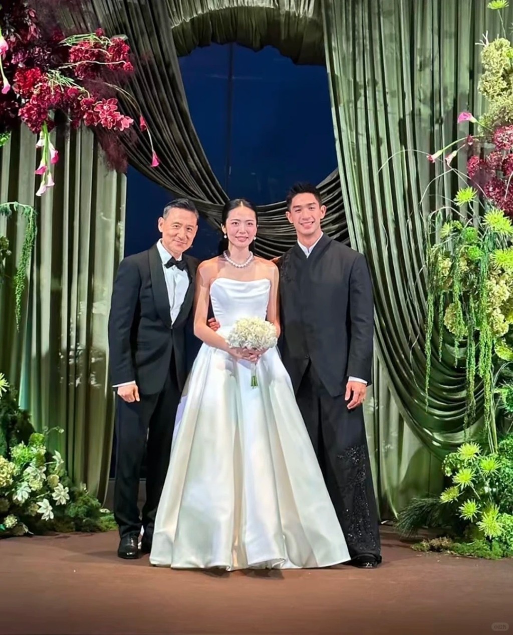 吳婉芳的二仔胡智同今年5月舉行婚禮，張學友罕有到賀。