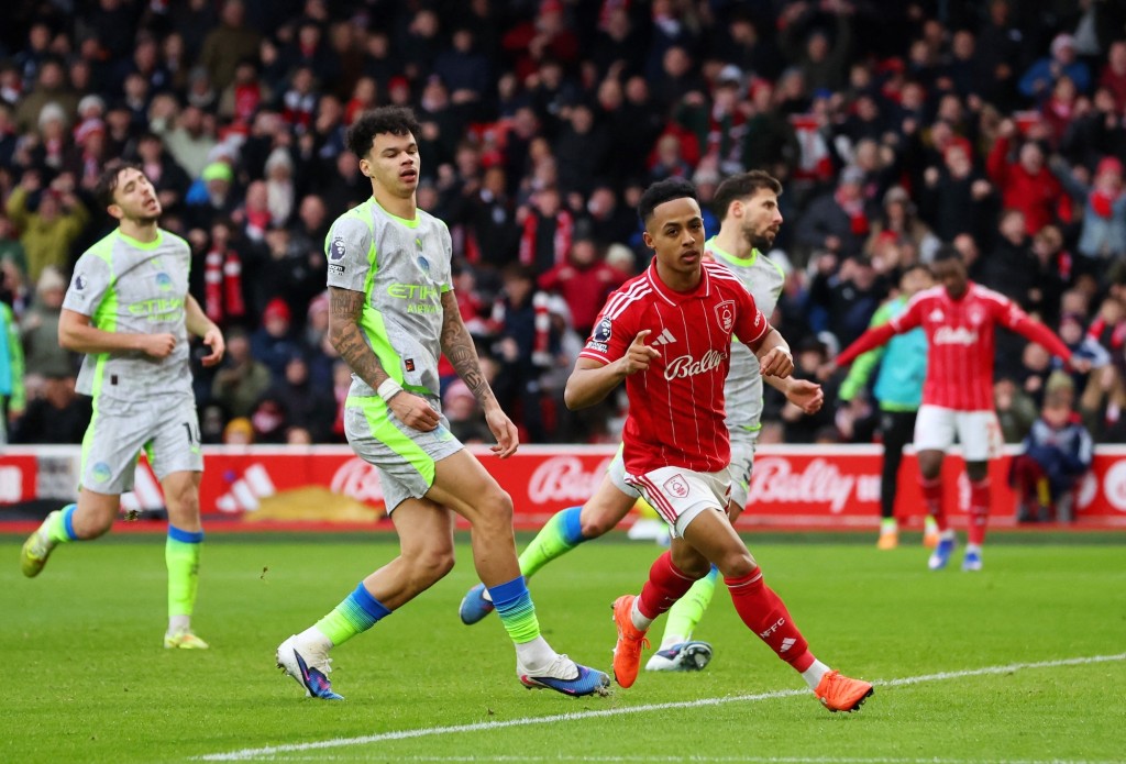 森林一度扳平。路透社