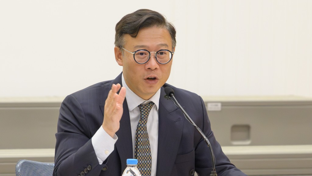 律政司副司長張國鈞。政府新聞處