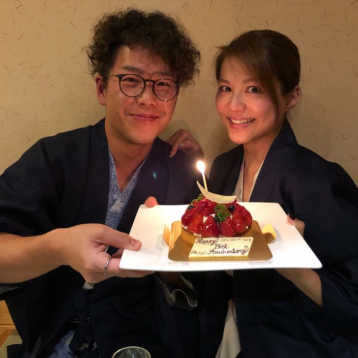 林曉峰康子妮日前迎來結婚15周年紀念日。網上圖片