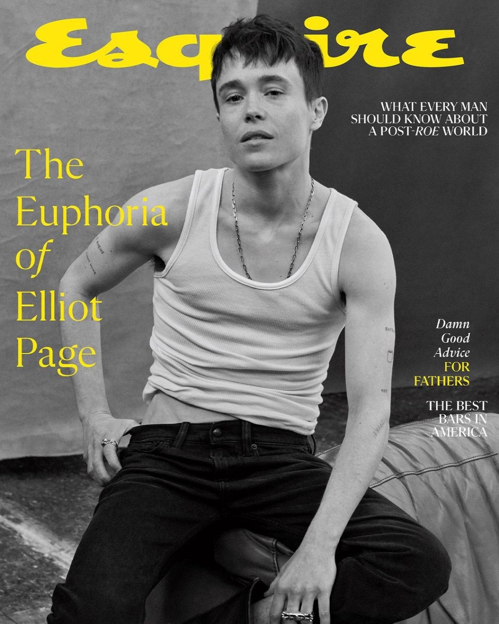 Elliot Page登上新一期《Esquire》封面。(esquire IG)
