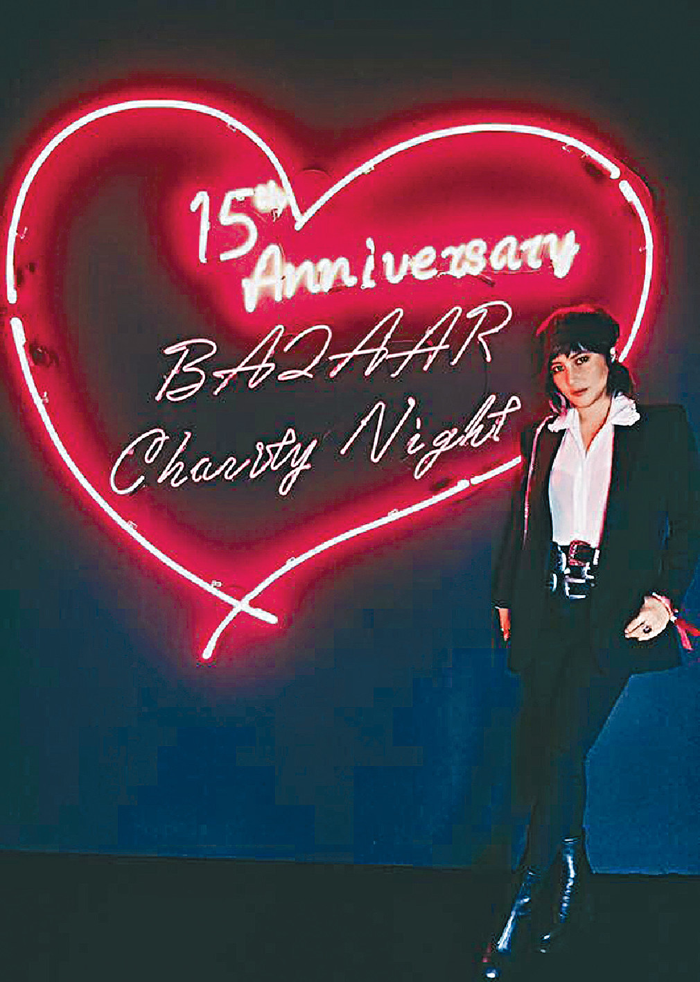 ■何超儀當晚以一身型格中性打扮現身，又Cool又時尚。 