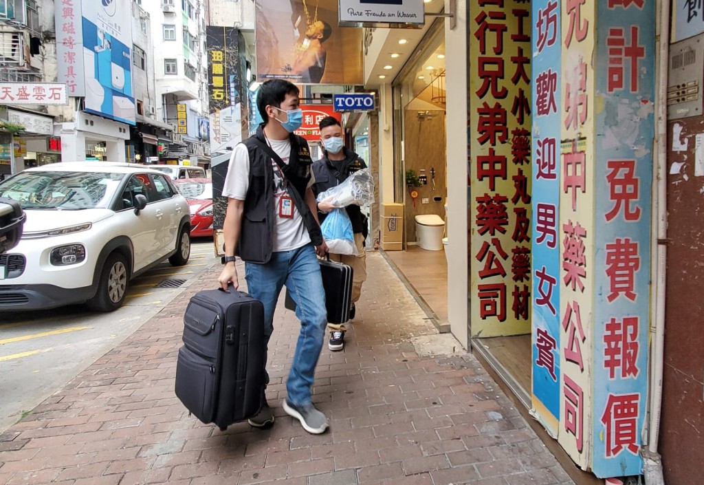 警員到場調查。林思明攝