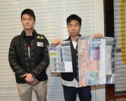 油麻地搗破一個懷疑非法賭檔,址檢獲約一萬五千元現金。