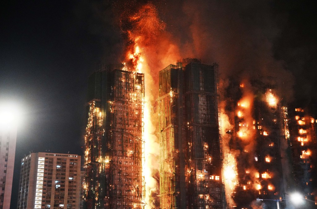 宏福苑五級火至今導致160人死亡。 宏福苑五級火至今導致160人死亡。