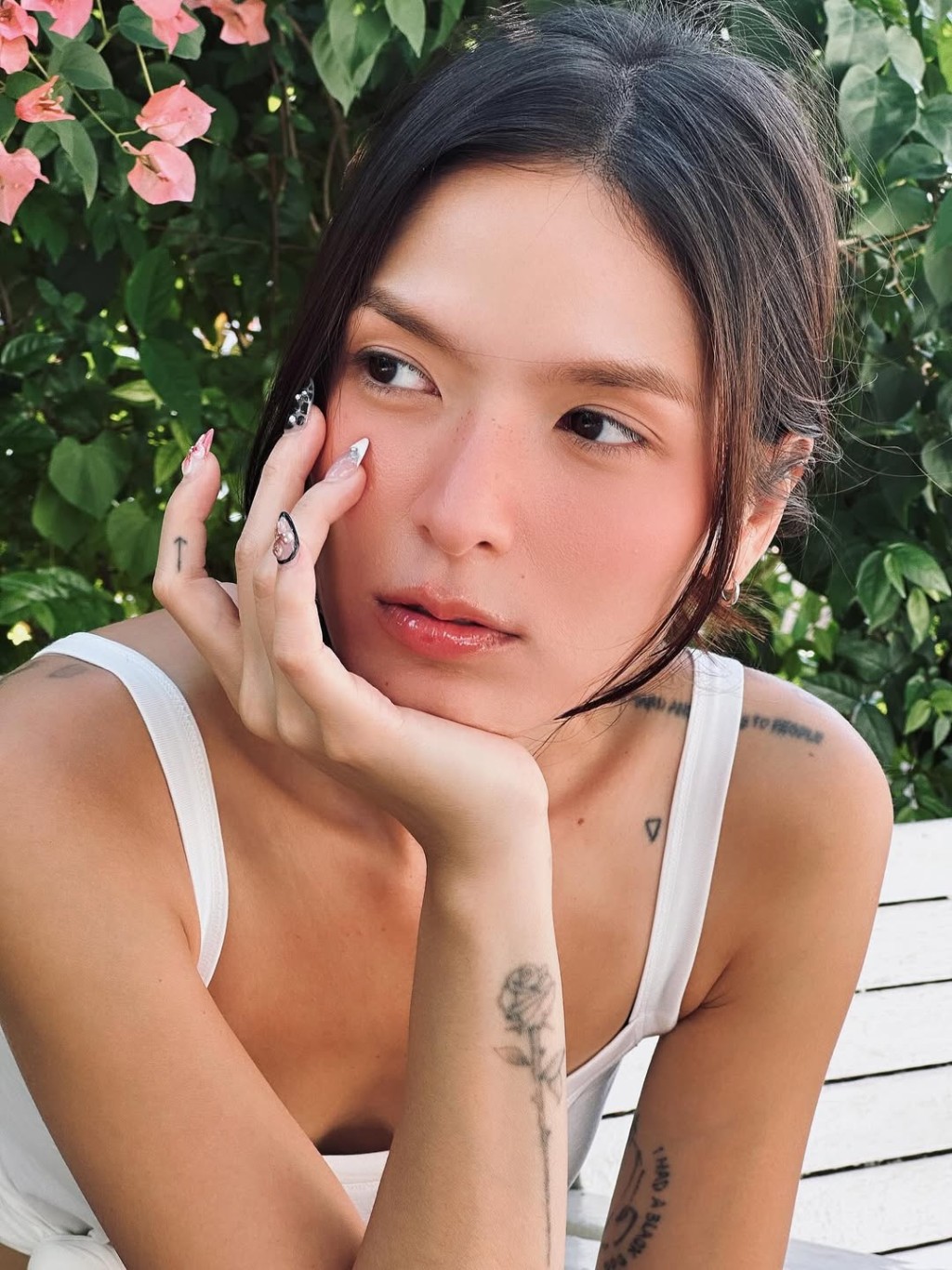 拥有中国血统的Christine是泰国的当红女星及女模。IG