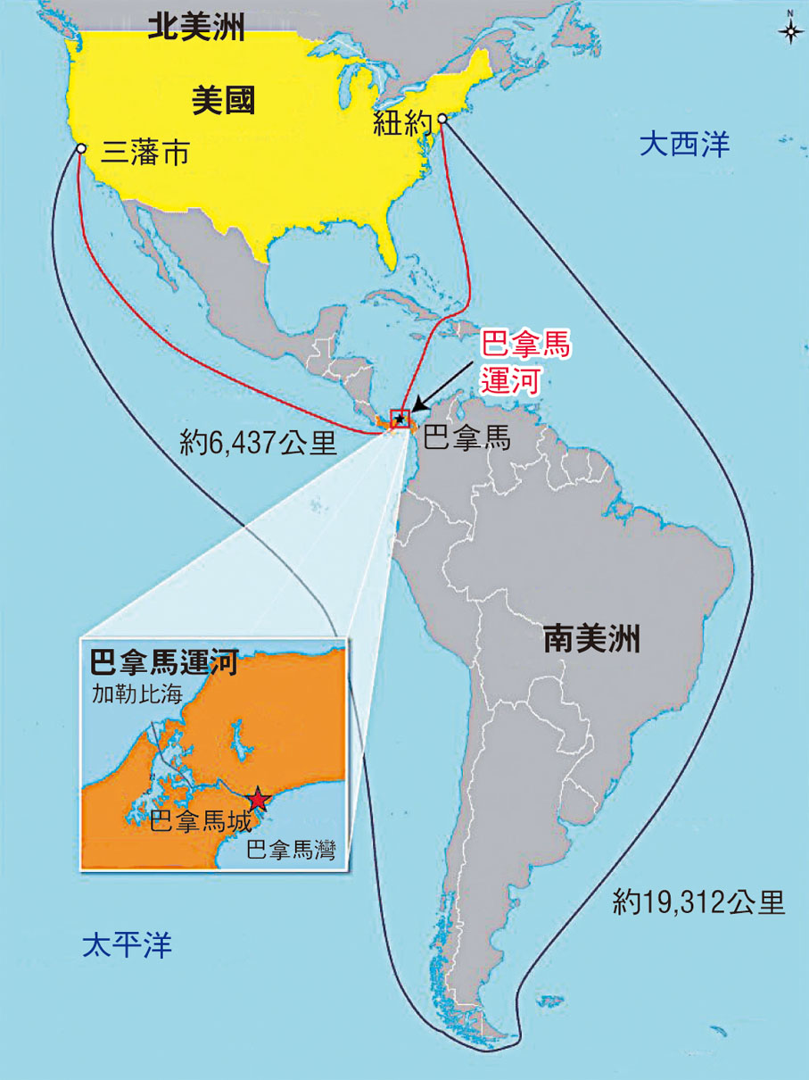 巴拿馬運河有重要的戰略地位。