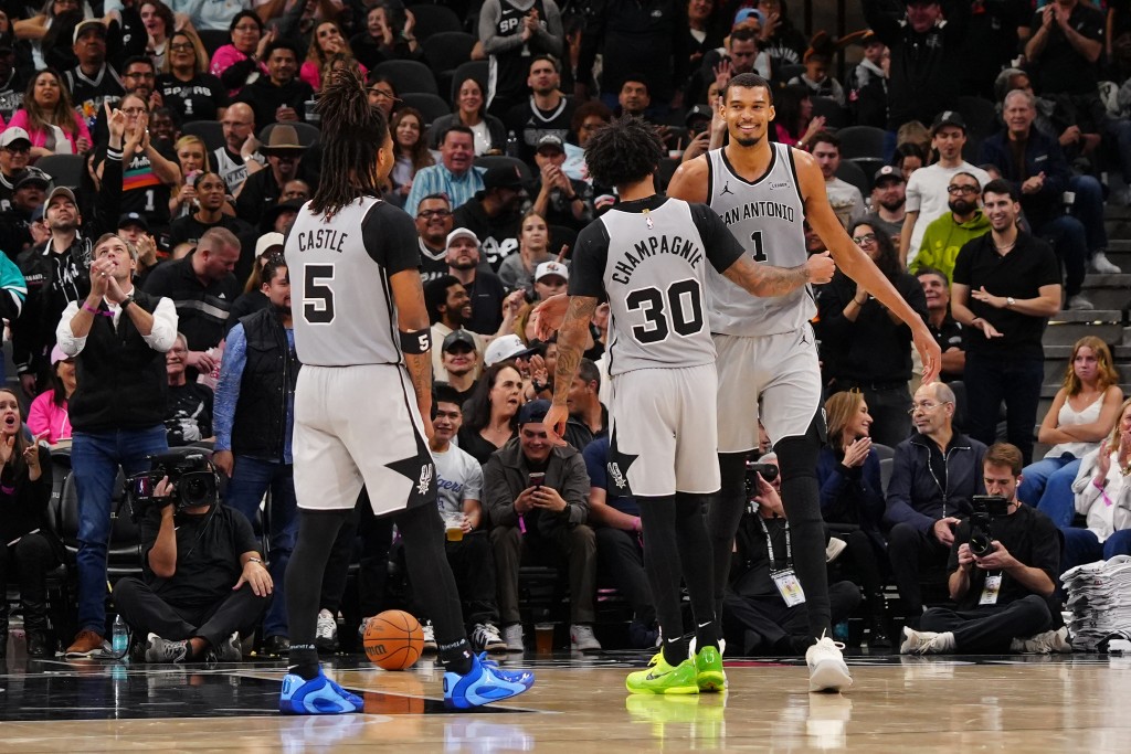 雲班耶馬帶領馬刺以本季新高的145:120大勝火箭，豪取4連勝。法新社