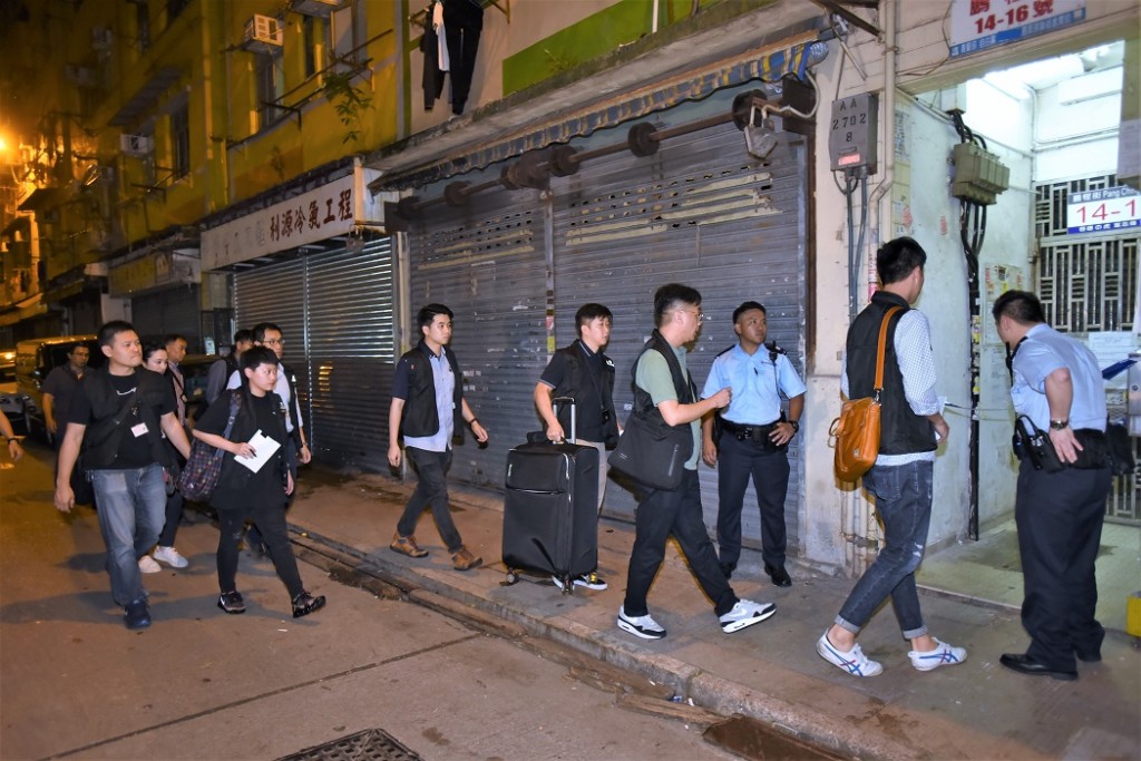 警方到場調查。
