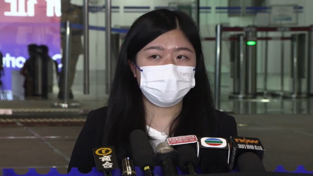 警方網絡安全及科技罪案調查科科技罪案組高級督察陳穎回應「煽惑他人刑事毀壞」罪案件。
