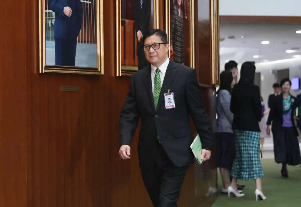 保安局局長鄧炳強。何家豪攝