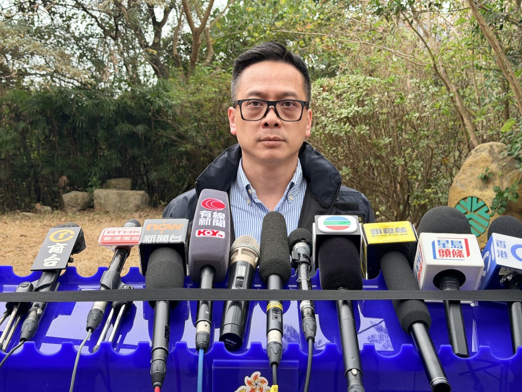 新界南總區刑事總部高級警司姚永勤講述案情。梁國峰攝 新界南總區刑事總部高級警司姚永勤講述案情。梁國峰攝