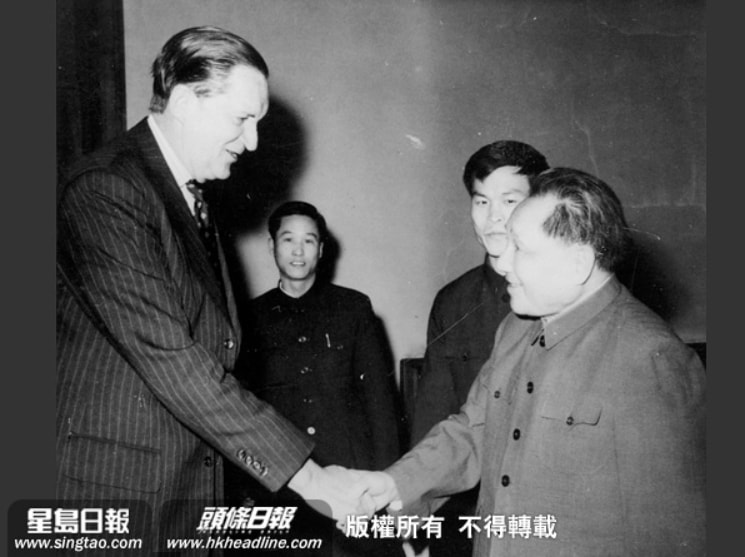 與鄧小平會面。資料圖片