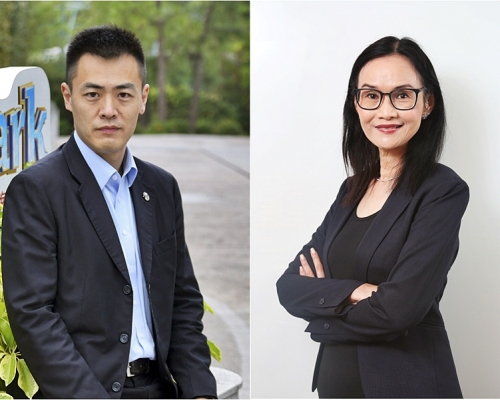 海洋公園歡迎劉鳴煒任董事局主席,同時宣布陳善瑜(右)為下任行政總裁。資料圖片