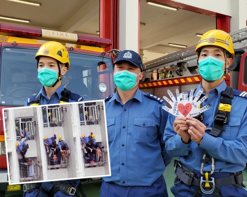 消防員在將軍澳救人的驚險一刻,獲不少市民讚賞。
